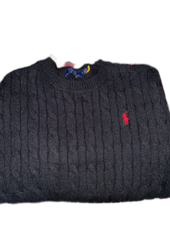 Svart stickad tröja Polo Ralph Lauren