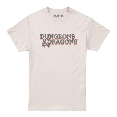 Dungeons & Dragons Herr 70-tals logotyp T-shirt XL Naturlig