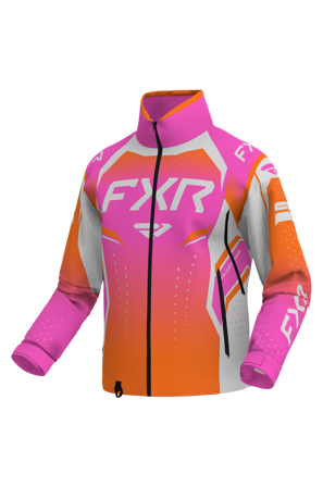 Kurtka Zimowa FXR Cold Cross RR 26 Różowy/Szary/Pomarańczowy S