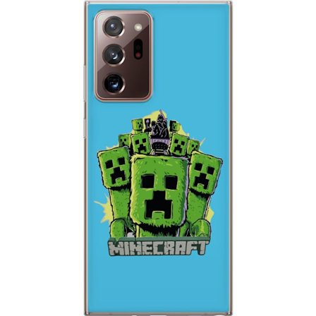 Kompatibel Mobilcover til Samsung Galaxy Note20 Ultra Minecraft Creeper hær grøn creeper illustration tegneserie stil klassisk Minecraft tema