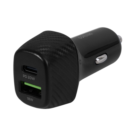 Deltaco USBC-CAR120 bilstrømadapter - USB, USB-C - 36 watt