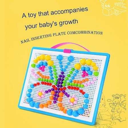 294 deler/sett Barnas Intelligente 3D Puslespill Leke DIY Sopp Spiker Leke Gave