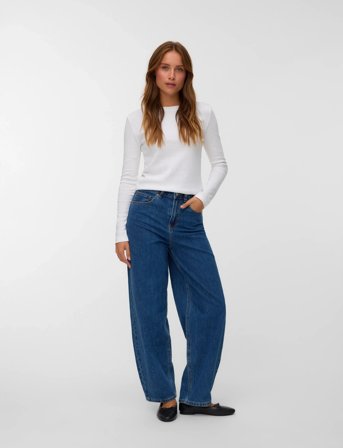 Vero Moda Vmbillie Hr Barrel Ank Jeans Li3142 Noos - Blue - 32 x 32