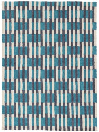 Challi Niebieski Oeko-Tex Dywan