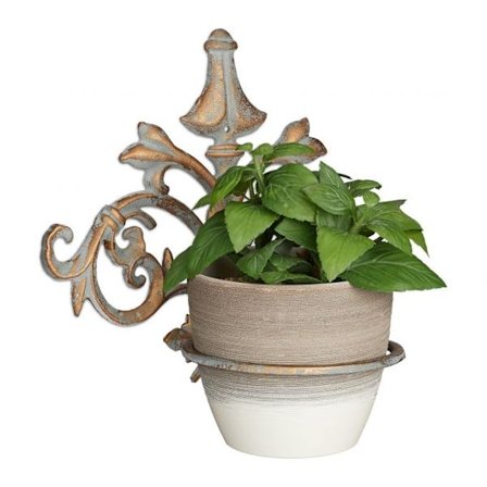 Krukhållare vägg gjutjärn barock