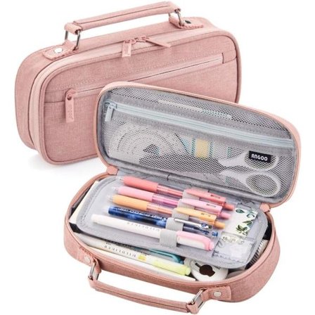 Pennveske med stor kapasitet College School Office Stor pennveske for jenter Gutter Tenåringer