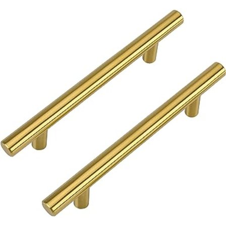 Sæt af 2 Guld Køkkengreb Køkken Skab Greb 128mm