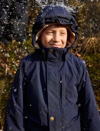 MINI A TURE Matkastorio Fleece Lined Winter Jacket. Grs - Navy - 110