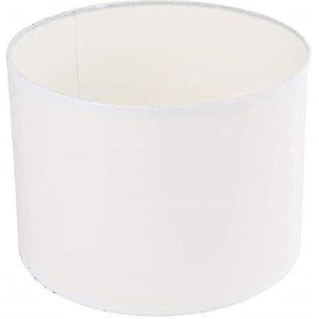 Vit rund lampskärm för lampor, 26cm x 19cm