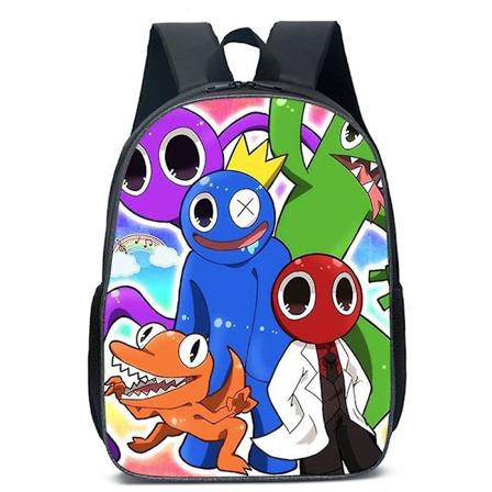 Rainbow Friends -reppu lapsille, koululaukut pojille ja tytöille, unisex