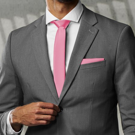 Screaming Light Pink 6cm Basic Tie for Men - Skinny ties