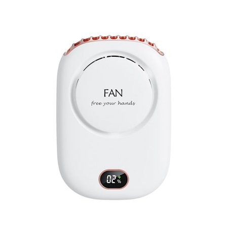 Luftkjøler Mini USB Oppladbar Vifte 2000mAh Batteri Bærbar Strømdisplay