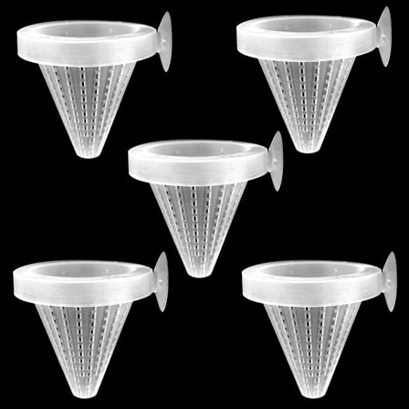 5-pack röd akvariematare blodmask dispenser tratt, A