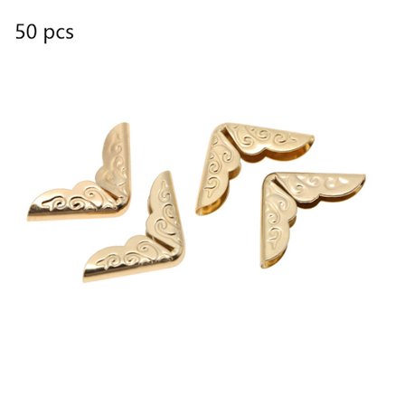 1 st Vintage Scrapbooking Bokhörnsskydd Gula Fotoalbum Dagbok