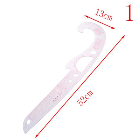 1 STK Super blød plastik kurvelineal Tegning Skrædderlineal Yardsti