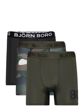 Performance Boxer 3P Boxerkalsonger Multi/mönstrad Björn Borg