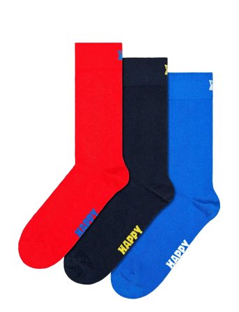 Happy Socks | 3-Pack Solid Socks | 41-46