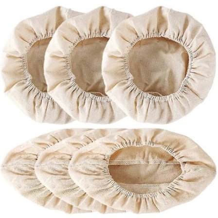 6 kpl Leipäkorin vuorausliinoja kohotukseen - Kangaspäälliset taikinan leivontaan - Juurileipäkori - Kangas - Hyvä { DB} Beige 25.00X15.00X8.00CM