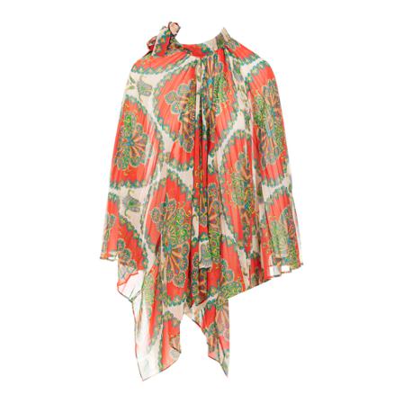 Etro Capes Rød, Dame Poncho, Størrelse: ONE Size