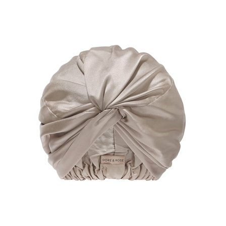 Dore & Rose Premium Silk Bonnet Taupe, Hår, Børster & Accessories, Hårturban
