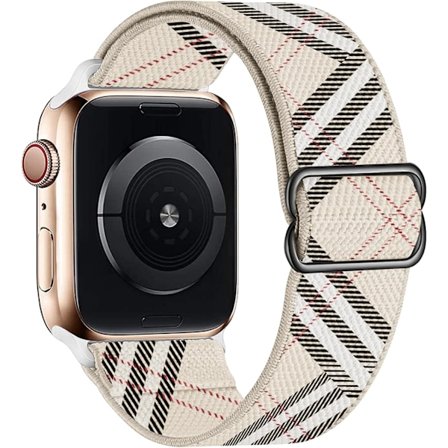 Stretchigt Solo Loop-armband kompatibelt med Apple Watch-armband