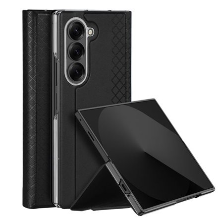 Dux Ducis Brill-etui til Samsung Galaxy Z Fold7 med magnetisk lukning - Sort
