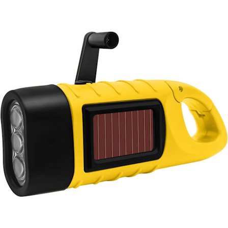 Lommelykt, 1 bærbar LED-lommelykt med sveiv, utendørs