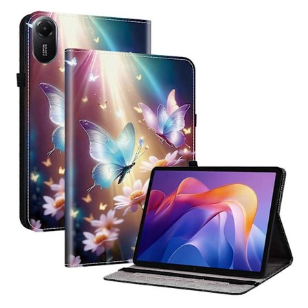 För Xiaomi Redmi Pad 2 Läderfodral Mönstertryckt Ställ Surfplatta Skydd med Kortfack