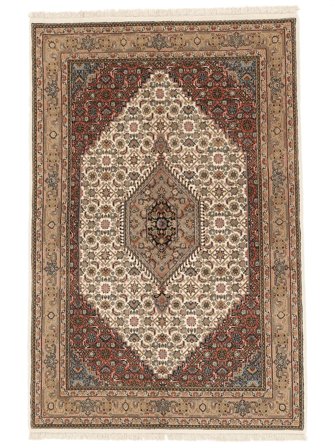 Tapis D'orient Bidjar Indo 134X204 Marron/Noir (Laine, Inde)