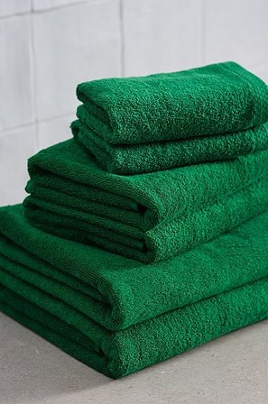 Jotex - Handtuch-set Im 6er-pack Grüne farbe - DARCY - Kaufe Handtuchsets bei Jotex