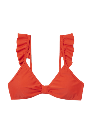 Å WOMAN Bikinitopp med volang MATHILDA Bikini Röd M