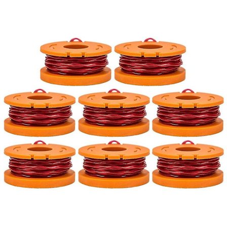 8 stk / Pakke 1,65 mm Diameter Nylon Trådspoler for Worx Gressklipper Tilbehør, WA0010 DCQW