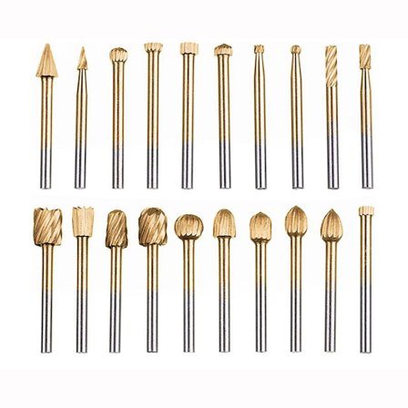 Borrbitssatser Roterande grader Verktyg GULD 20ST