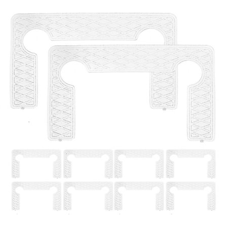 40 stk. pakning udskiftningssæt til hængsler gummipuder til glasdør brusekabinedør hængsel del 8.30X5.00X0.10CM