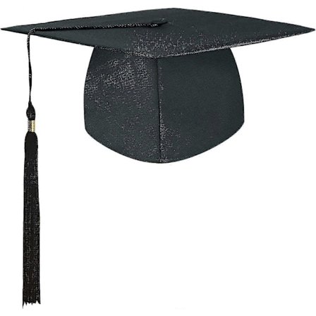 Studenthatt, Bachelorhatt Graduation Cap, Universitets Graduation Hatt Med Anheng Dusk, For Graduation Seremonien, Gjelder For High School Bachelor, U