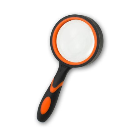 Bärbar 5X läsglas med halkfritt mjukt gummihandtag 50