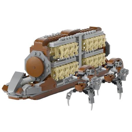 Battle Soldiers Clanker Platoon Attack Craft Byggesett, Med 2 Droidekas Figurer Byggeklosser Sett