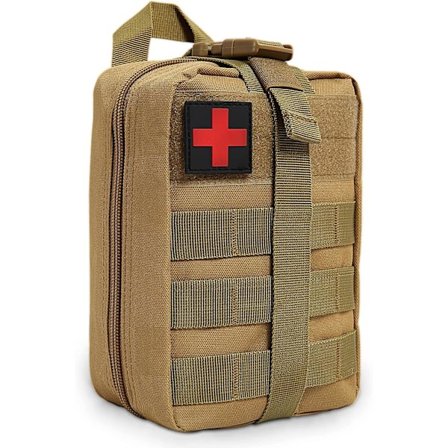 Taktisk førstehjælpstaske, Emergency Survival First Responder Medic Taske, Førstehjælpsbæretaske Egnet til udendørs vandreture, camping, klatring og 