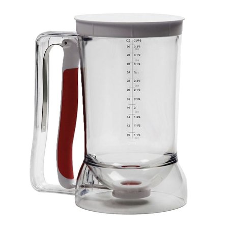 Degdispenser mätkopp smetdispenser med lock och skala