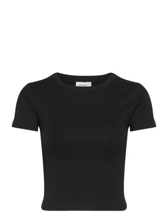 Gina Tricot Basic Tight Top - Black - XS