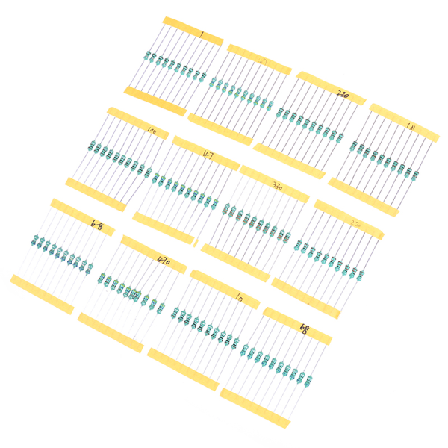 120 kpl 0410 1/2W DIP induktorit valikoimasarja 12 arvoa 1UH-1MH