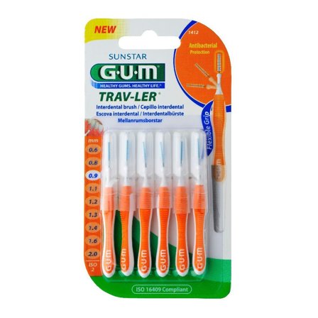 Gum Trav-Ler 0,9 Scovolino Pro 6 Pezzi