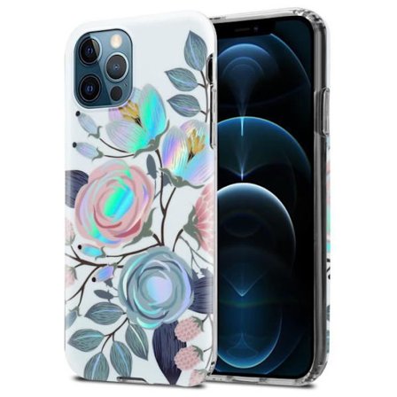 Skal till Apple iPhone 12 PRO MAX Fodral PEONY FLOWERS Floral Silikon TPU Skyddsfodral Fodral Plånbok