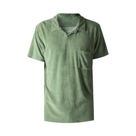 Universal Works Polo , Groen , Heren , Maat: L