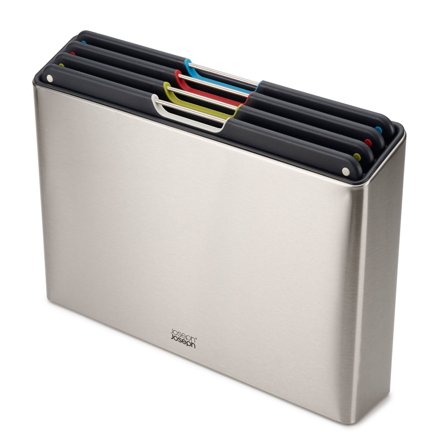 Joseph joseph Folio skærebræt med etui 26 x 36 cm, rustfrit stål - Rustfri stål | KitchenOne