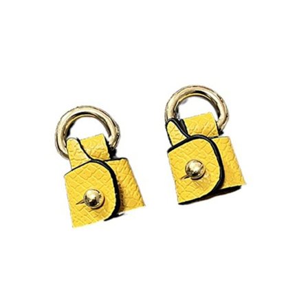 Lærrem Håndveske Belter GUL SPENNE GUL SPENNE