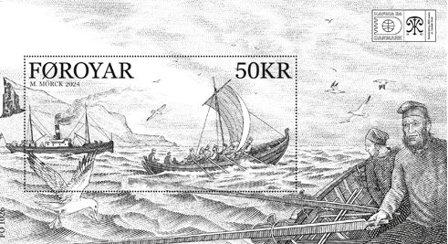 Færøerne - HAFNIA 24 - 400 års posthistorie - Postfrisk miniark