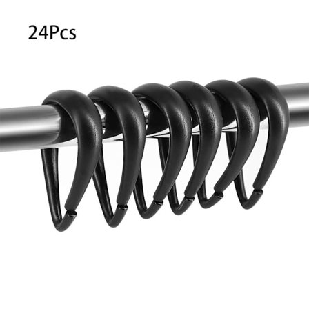 24 st Duschdraperikrokar Duschdraperiringar Duschdraperi