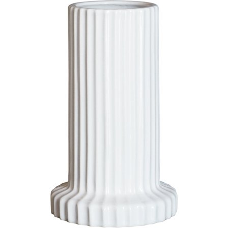 Dbkd Stripe vas, shiny white | Inredning > Vaser & Krukor > Vas | Bagaren och Kocken