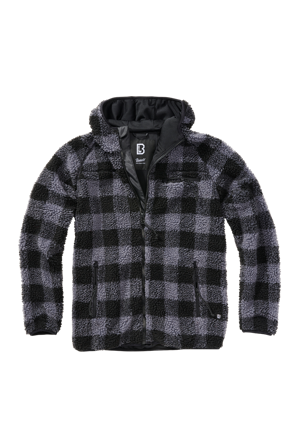 Brandit Teddyfleece Worker Jacka Svart/Grå XXL